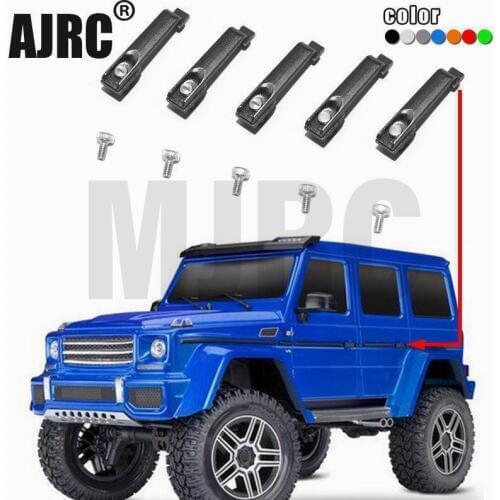 4pcs for 1/10 simulation climbing car universal metal door handle TRAXXAS TRX-4 G500 TRX-6 G63 Defender Bronco AXIAL SCX10 d90