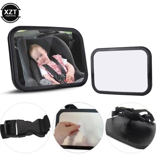 Car Accessories Mirror 360 Degrees Adjustable Car Back Seat Rearview Facing Headrest Mount Child Kids Infant Baby Safety Monitor