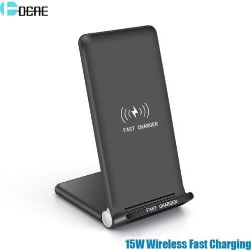 DCAE 15W Qi Wireless Charger for Samsung S10 S9 Note 10 9 10W Fast Charging Stand Pad USB C For iPhone 11 Pro XS XR X 8 Airpods
