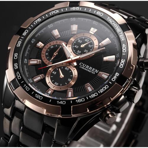 CURREN Quartz men Watches Top Brand Luxury Men Military Wrist Watches Full Steel Men Sports Watch Waterproof Relogio Masculino