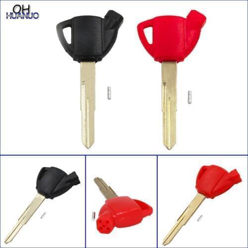 Transponder Key Shell Case with Magnet Type A for Suzuki GEMMA250/400/650 Red and Black Color