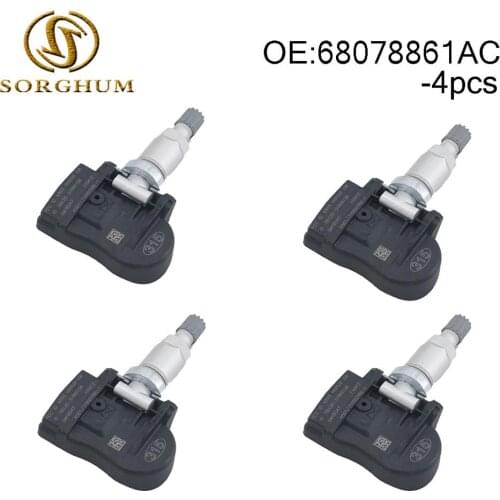 4pcs 68078861AC Tire Pressure Sensors TPMS 315MHz Fits For Mopar For Dodge For Jeep