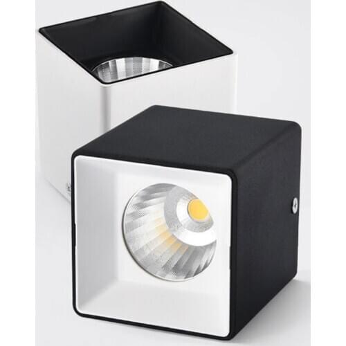 Dimmable Foyer/Balcony/Corridor/Bedroom/Hotel/Bathroom No opening 10cm*10cm Square LED Ceiling light 12W