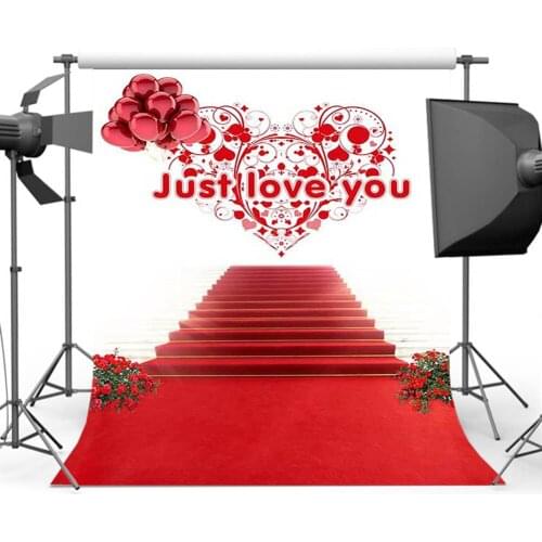 Mehofoto Red Carpet Backdrop for Photography Balloon Photo Background for Photographers Computer Printed CM-3549