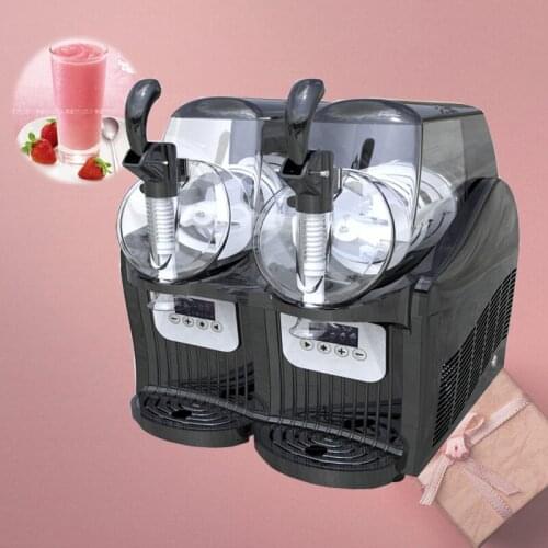 Hot Selling Commercial Summer Popular Slush Ice Machine Snow Melting Machine Two Double Tank For Sale Ice Slush Maker Machine