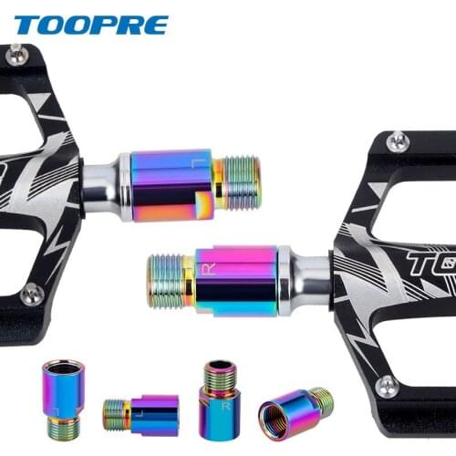 TOOPRE Chrome Steel Pedal Extender Mountain Bike Protection Bike Pedal Extender Effort Saving Pedal Crank Extension Tool