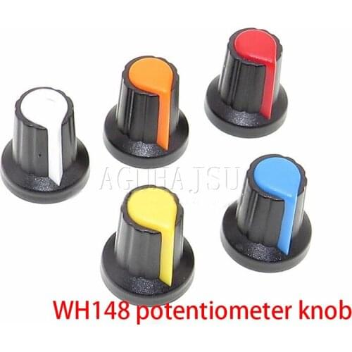 90PCS WH148 potentiometer knob cap Yellow Orange Blue White Red 15X17mm AG2 knob