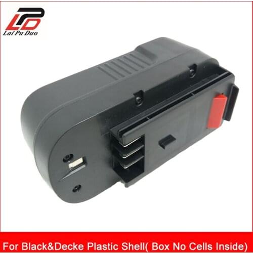 Laipuduo Rechargeable Battery case For Black Decke 18v NI-MH NI-CD Plastic Shell( Box No Cells Inside)