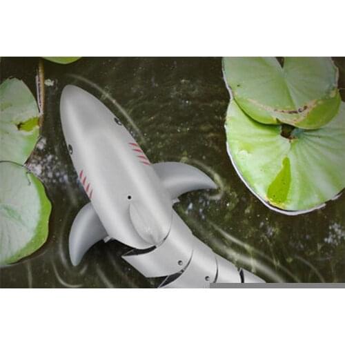 Remote Control Shark Boat Toys Waterproof Lifelike RC Shark Boat Five-channels Animals Educational Toy For Children Pool Toys