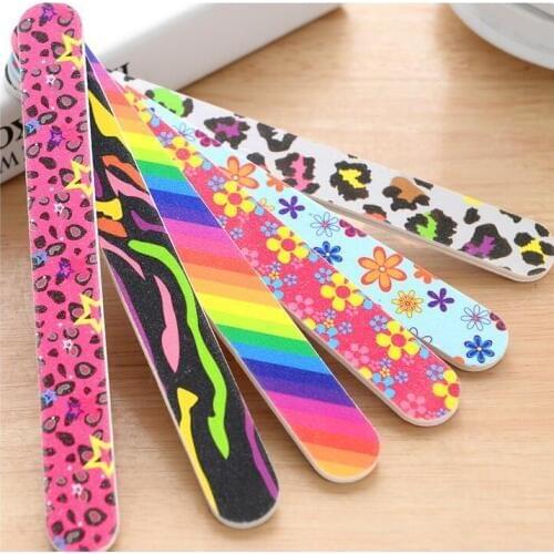 MEE!! - 10Pcs Nail File Buffer 100/180 Nail Art Sanding Buffer Files For Salon Manicure UV Gel Tips Pedicure Tool