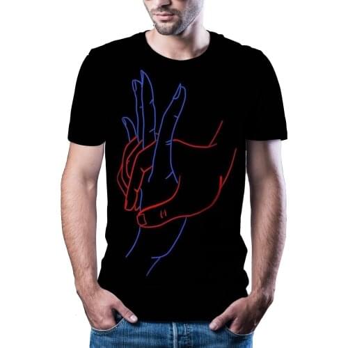 2020 New MenS Hot Brand MenS Casual Hip Hop 3d Printing T-Shirt 3d Natural Fun T-Shirt MenS Clothes T-Shirt Summer Asian Size