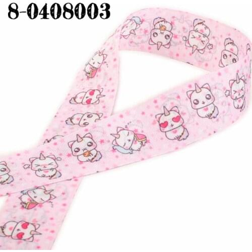 NEW sales10 yards lively cartoon ribbon Double-printed ribbon printed grosgrain ribbons 8-0408003