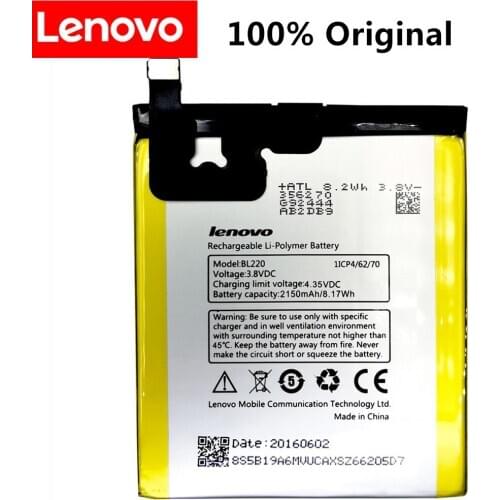 New High Quality Battery BL220 For Lenovo S850 S850T 2150mAh 8.17wh Mobile Phone Batteries Accumulator In stock Tracking