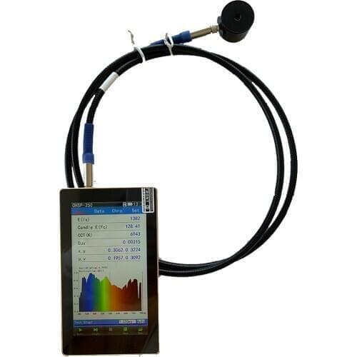 PAR PPFD Spectrometer Add Extend Waterproof Sensor For Agriculture Test CCT CRI Lux Spectrum Wavelength OHSP350P