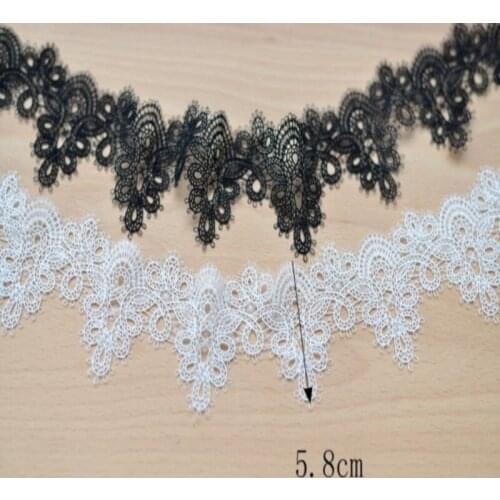 Soluble lace embroidery lace garment accessories do lace necklace wide 5.8cm hot sale