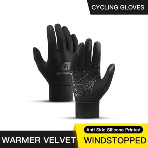 Full Finger Heat Guantes Invierno Hombre Touch Screen Bicycle Motorcycle Gloves Outdoor Sports Accessories