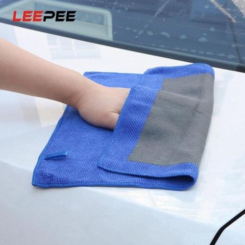 LEEPEE Car Detailing Polishing Cloth Maintenance Microfiber Cloths Magic Clay Towel Paint Cleaning Beauty Grinding Mud Cloth