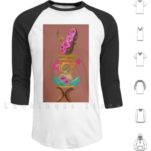 Aloalo Brown Hoodie Long Sleeve Spirit Iriss Spirit Iris Totem Flower Floral Girly Malagasy Madagascar Zebu Cultural