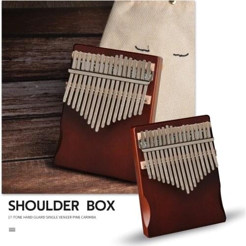 17 Keys Convenient Thumb Finger Piano Multi-functional Practical Durable Kalimba Pine Wood Musical Instrument for Beginner