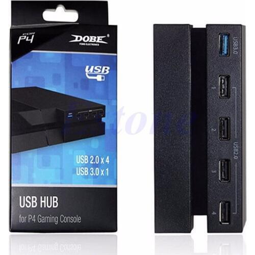 5 Ports USB 3.0 2.0 Hub Extension High Speed Adapter for Sony Playstation 4 PS4