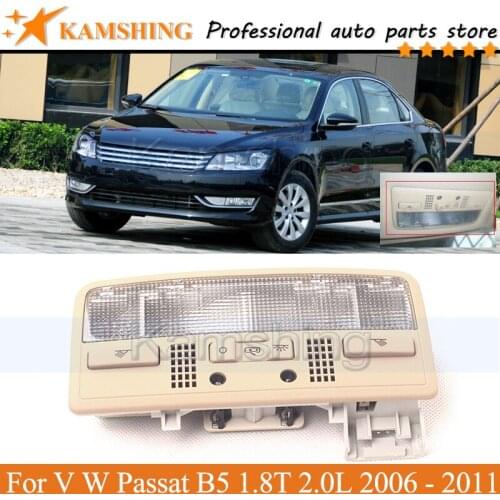 Kamshing Rear Interior Reading Light For V W Passat B5 1.8T 2.0L 2006 2007 - 2011 Overhead Interior Roof Light Switch