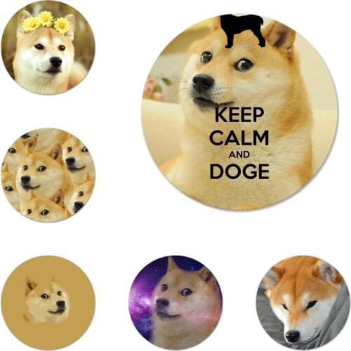 Shiba Inu Dog Icons Pins Badge Decoration Brooches Metal Badges For Backpack Decoration