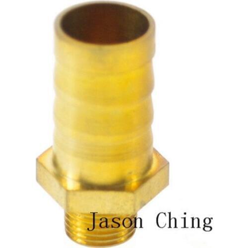 1/8" BSPP Connection Male-12mm barbed Hose Brass Adapter Coupler Connector QTY.5