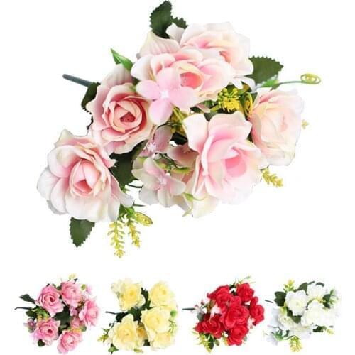 1Pc Artificial Gardenia Decorative Lifelike Faux Silk Flower DIY Fake Floral Simulation for Home Festival Decor