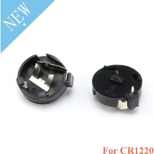 10PCS CR1220 round Button Coin Cell Battery Socket Holder Case Cover 3V battery Storage Box