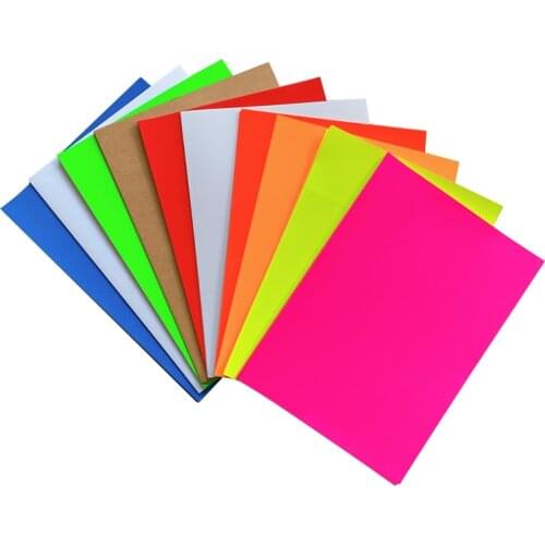 100 Sheets/lot Colorful A4 Size Blank Adhesive Sticker Self Adhesive Label Paper for Laser Inkjet Printer Packaging Label