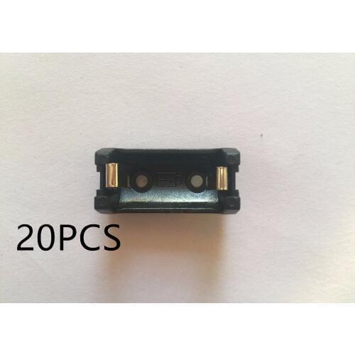 20PCS/lot 3V Plastic Battery Holder 1/2 AA Battery Box CR2 Battery Case For Soldering connecting