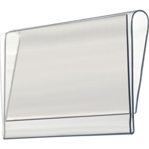 Plastic PVC Price Tag Sign Label Display Clip Holder For Supermarket Store Wood Glass Shelf Fittings 10/8/6x4cm 50pcs