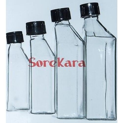500ml Cell Tissue Glass Culture Flask With Bevel Screw cap Angled Neck Lab Use