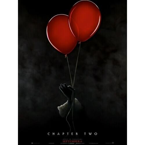 9 Stephen King Movie Horror Film Silk Fabric Wall Poster Art Decor Sticker Bright