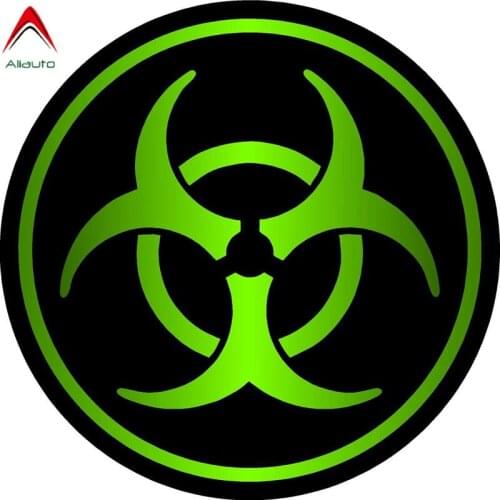 Aliauto Retro-reflective Car Stickers Zombie Bio Hazard Decal Bike Motorcycle Automobile Decoration Accessories Vinyl,8cm*8cm
