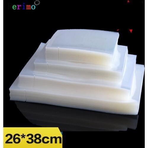Free shipping 100pcs 26*38cmPET transparent food vacuum bag Transparent Cookie Packaging Bags open Plastic Biscuit Bag