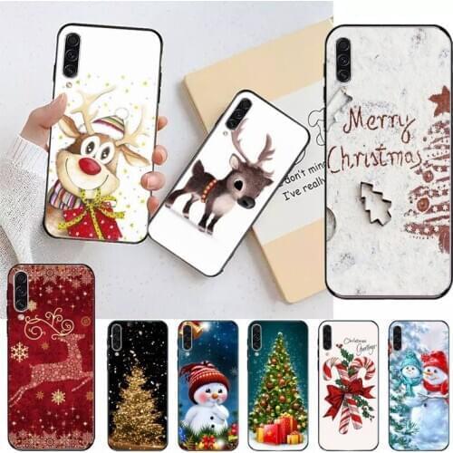 Merry Christmas New Year Deer Tree Phone Case For Samsung galaxy S 7 8 9 10 20 edge A 6 10 20 30 50 51 70 note 10 plus