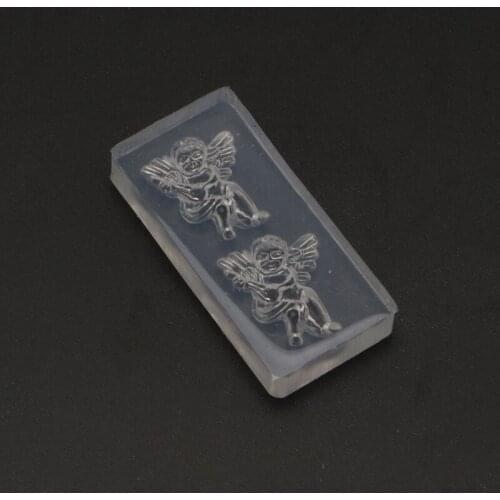 DIY Crafts Mini Angel Crystal Epoxy Resin Mold Necklace Pendants Silicone Mould