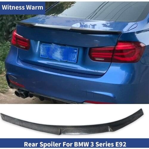 E92 Carbon Fiber Car Rear Wing Trunk Lip Spoiler For BMW 3 Series E92 Coupe 328i 335i 2006-2010