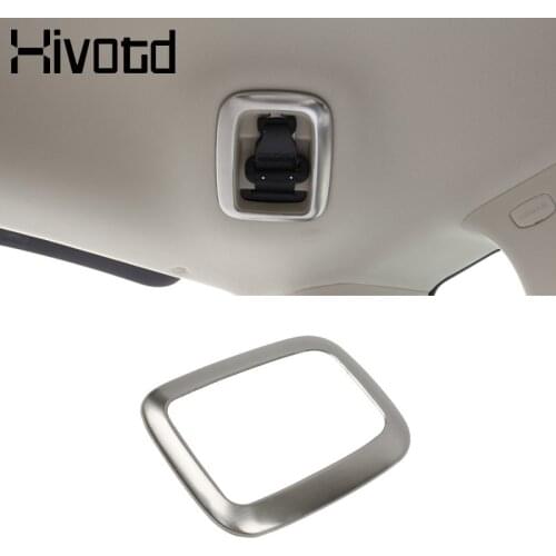 Hivotd For Geely Atlas Emgrand NL-3 Proton X70 Accessories Car Rear Seat Belt Panel Cover stainless steel Interior 2016-2020