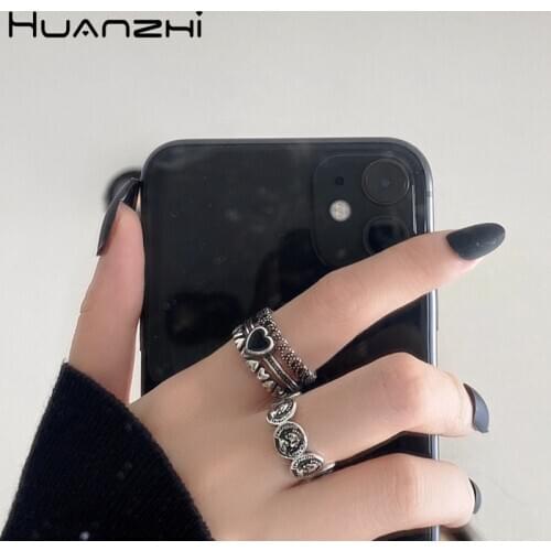 HuanZhi Punk Rings