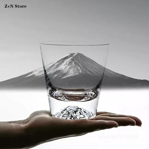 Creative Mount Fuji Glass Whiskey Glass Kitchen Drinking Glass Drinking Glass Bar Liquor Glass Transparent Glass Drinking Glass