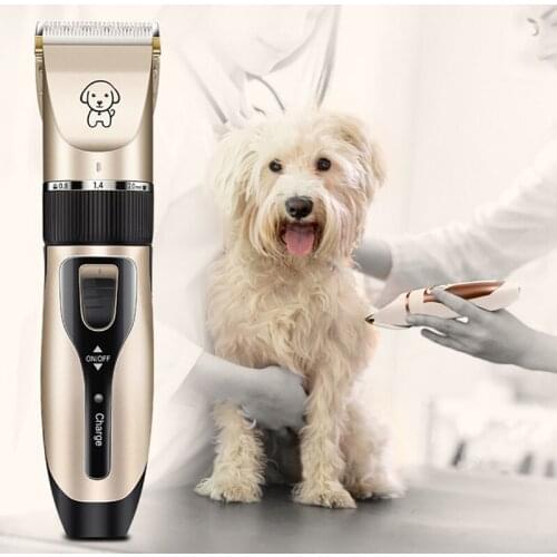 Rechargeable electric hair trimming kit for dogs and cats for hair trimming