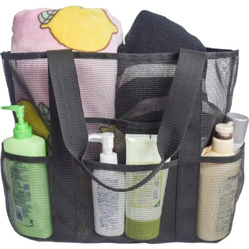 Beach Totes Mesh Beach Tot Swimming Surfing Beach Shopping Travel Bag Extra Large Capacity Beach Bag Tote Storage Pouch Handbag