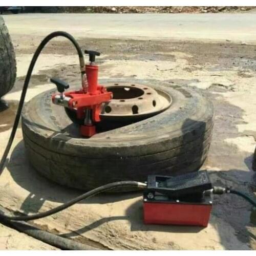 Tire toe detacher Portable tyre remover Truck shovel pneumatic grilled tire machine (hydraulic stripping device)