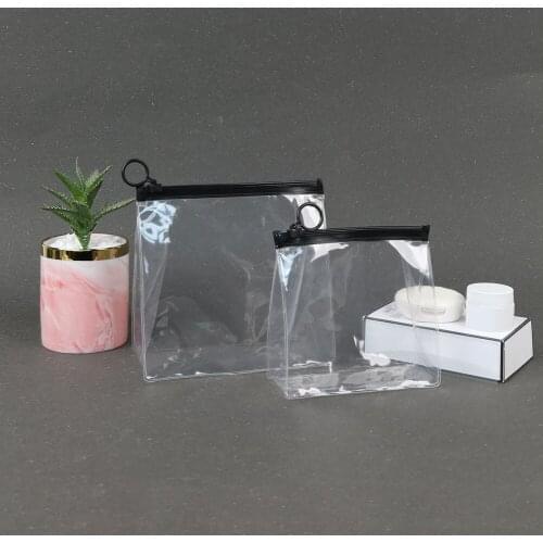 Transparent Portable Travel Holiday Waterproof Women Cosmetic Bag Small and Exquisite Zipper Bag Sample Dust-proof Storage bag