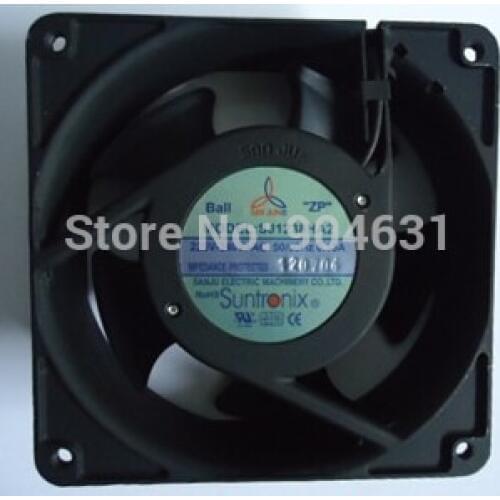 SANJUN SANJU SJ1238HA1 AC110V Axial Flow Fan Ball Bearing Plastic Impeller Made In Taiwan