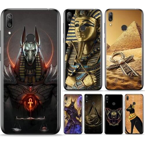 Egypt Nefertiti Anubis Ankh Silicone Cover For Huawei P Smart 2021 2020 Z S Plus Mate 30 20 10 Pro Lite 2019 2018 Phone Case