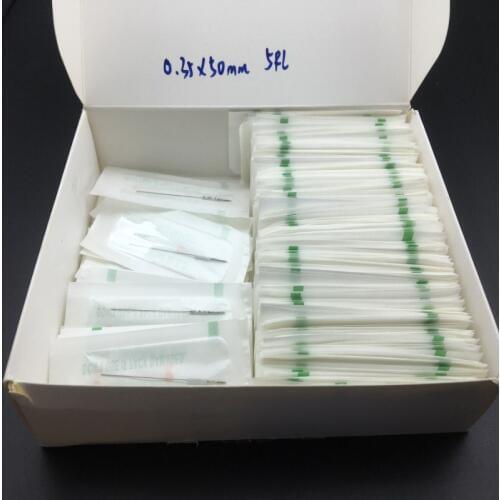 0.35*50mm 5RL Or 0.5*0.7cm Trational Needle Tips Professional Permanent Makeup Machine Needles Caps For Eyebrow Lips