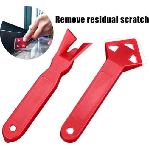 2Pcs/set Handmade Scraper Utility Practical Floor Cleaner Tile Glass Plastic Spatula Glue Residual Shovel Scraper Remove Glue